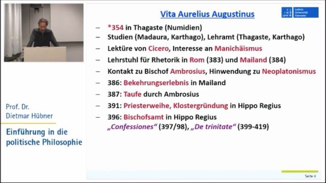 Politische Philosophie 4: Spätantike, Mittelalter, Reformation - Augustinus, Thomas, Luther смотреть онлайн