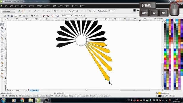 683.วิธีวาดรูปรัศมี ด้วย CorelDRAW ผ่านเครื่่องมือ BLEND และวิธีปรับ смотреть онлайн