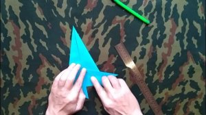 Самолет из бумаги Торнадо делаем пошагово