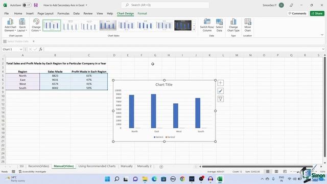 Adding a Secondary Axis in Excel смотреть онлайн