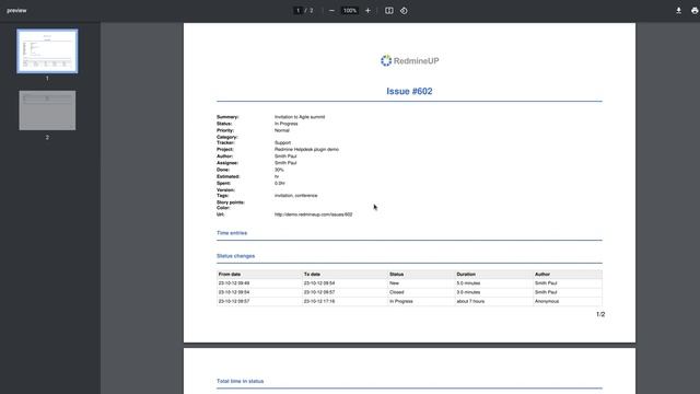 Redmine Reporter plugin Landscape and Portrait orientation features смотреть онлайн