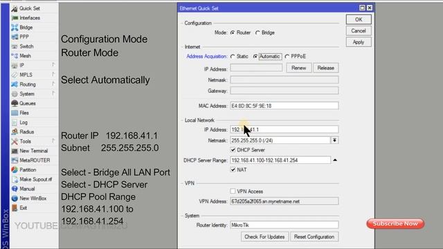 MikroTik RouterBoard STATIC | DHCP | PPPoE Client Internet Connectivity Setup смотреть онлайн