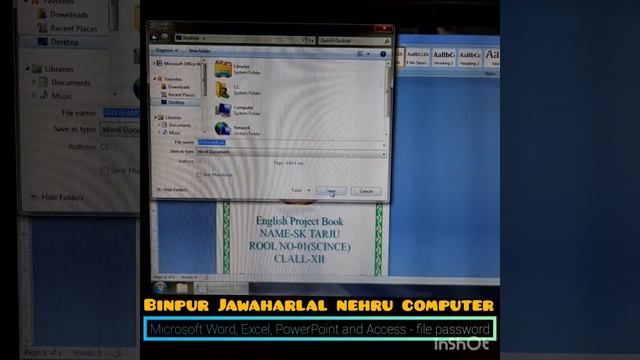 Microsoft Word, Excel, PowerPoint And Access - File Password