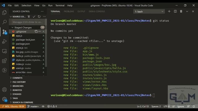 PWPC II S12 Creando el repositorio con comandos con GIT смотреть онлайн