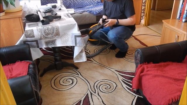 Odkurzacz piorący Zelmer Aquawelt ZVC762ZT-pierwsze użycie i bardzo brudny dywan. смотреть онлайн