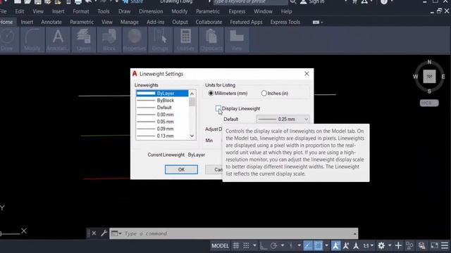 Line weight not showing in plotting preview in AutoCAD 2022 смотреть онлайн