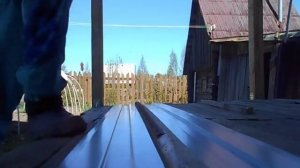 Конек крыши.Как сделать согнуть из листа метало профиля. Для любого покрытия.