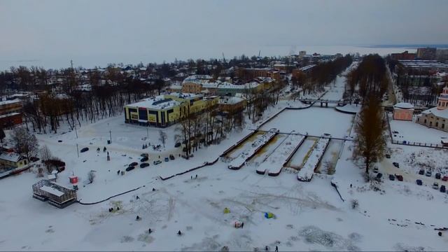 Шлиссельбург с высоты птичьего полета смотреть онлайн