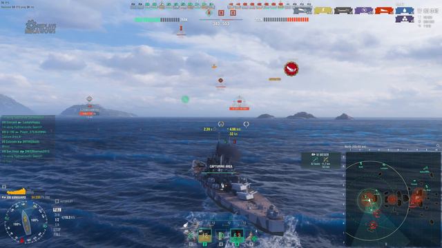 Vanguard 7 Kills & 165k Damage | World of Warships Gameplay смотреть онлайн