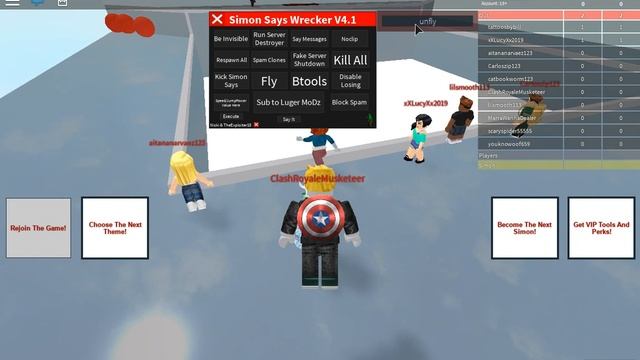 Trolling People With Exploits In Roblox Super Simon Says! Roblox Exploiting #1