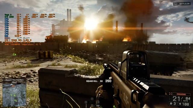 Asus X570ZD / F570ZD Ryzen 5 2500U GTX 1050 Battlefield 4 Ultra Setting