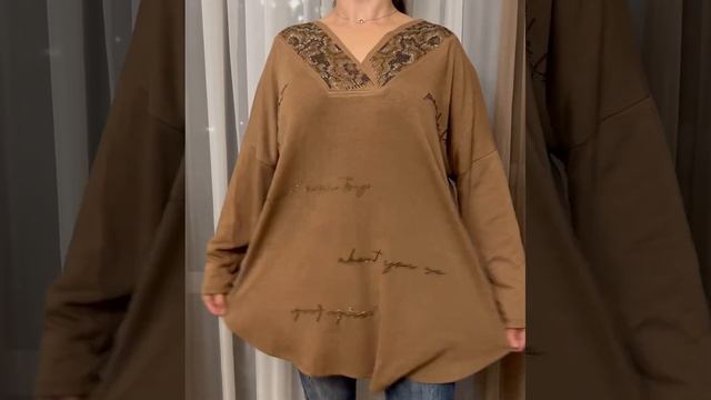 Женская туника больших размеров из Турции смотреть онлайн