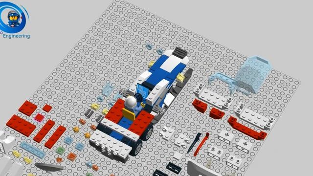 Снегоход из LEGO City Police Station 60141 смотреть онлайн