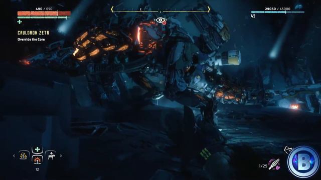 Horizon Zero Dawn - Zeta Cauldron - THUNDERJAW override смотреть онлайн