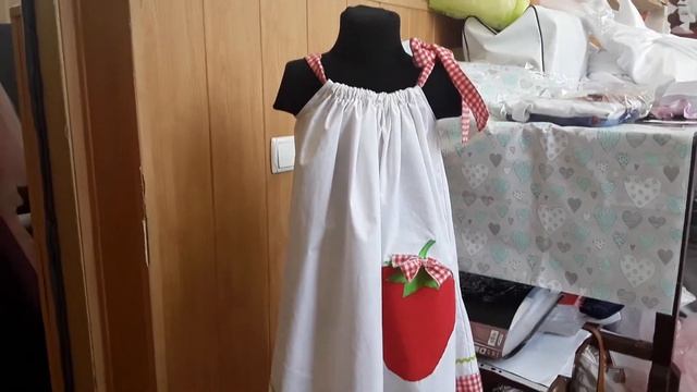 Хлопковое летнее платье для девочки. Платье на лето. смотреть онлайн