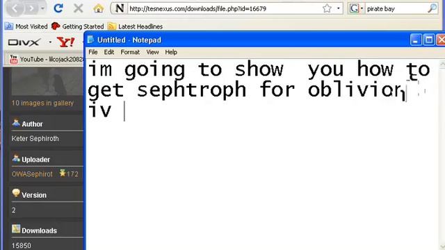seph's dual sword download for oblivion on pc смотреть онлайн