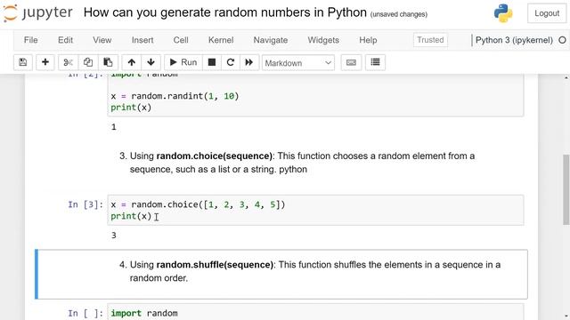 Generating Random Numbers in Python смотреть онлайн