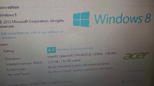 P69838 - Acer Aspire E1-531 Laptop. Intel B830 1.8Ghz 15.6 Display, 2GB Ram, 500GB, Win8 смотреть онлайн