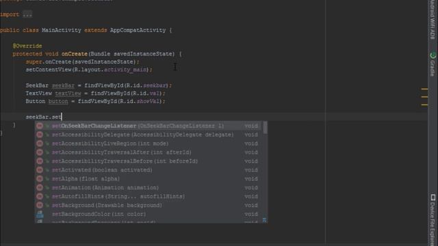 Android Studio Tutorial - Seekbar смотреть онлайн