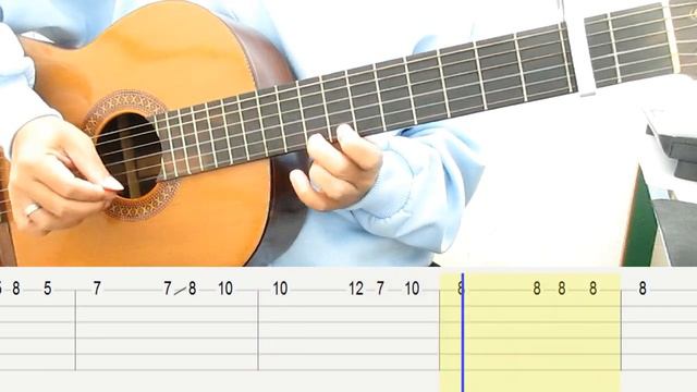 Frank Sinatra My Way Guitar Tutorial Melody Guitar Tab Guitar Lessons for Beginners смотреть онлайн