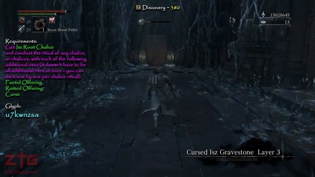 Bloodborne - Triangle Cursed Nourishing Abyssal Blood Gem farming location (21.5% + 15) смотреть онлайн