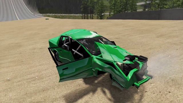 INSANE Car Crashes On Ski Jump Arena #4 - BeamNG Drive | Crash Blasters смотреть онлайн