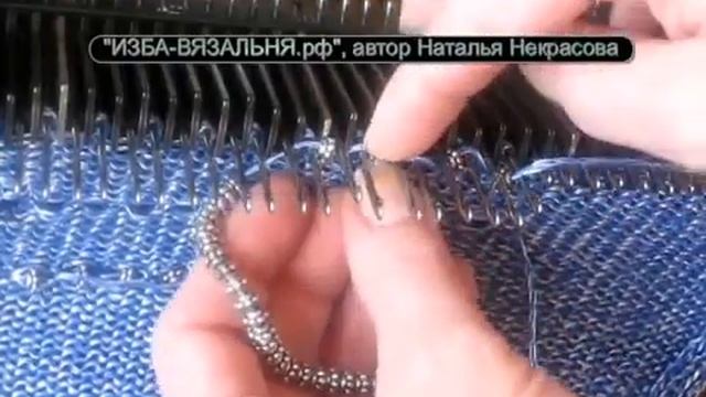 Вязание топа с бисером на Нева-2✅ Ажурная майка №23 смотреть онлайн