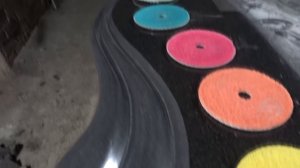 ⚡Полировка чёрного гранита, Фигурный элемент