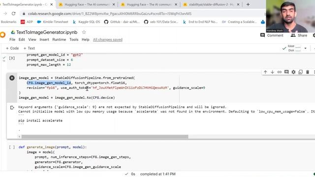 Text To Image Generator | Machine Learning Project | NLP Project | Hugging Face | Stable Diffusion смотреть онлайн