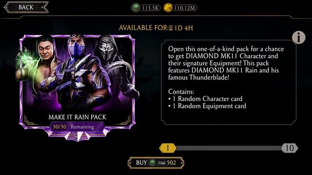 Make it Rain Pack 25/25 pack opening | This pack is bugged? or I’m the only one | MK Mobile | Part смотреть онлайн