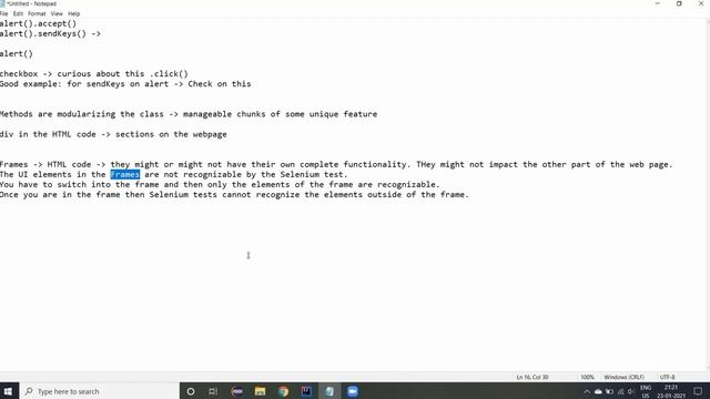 Frame Handling in Selenium WebDriver смотреть онлайн