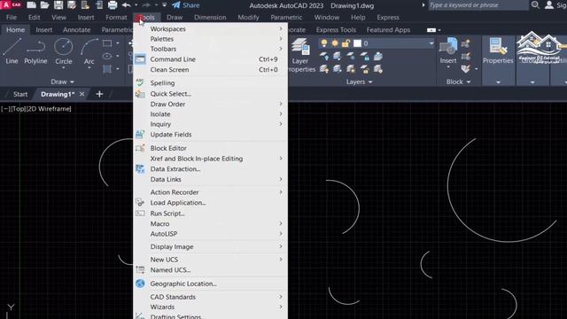 How to close all arcs at once by on click (convert arcs to circles) in AutoCAD using autolisp смотреть онлайн