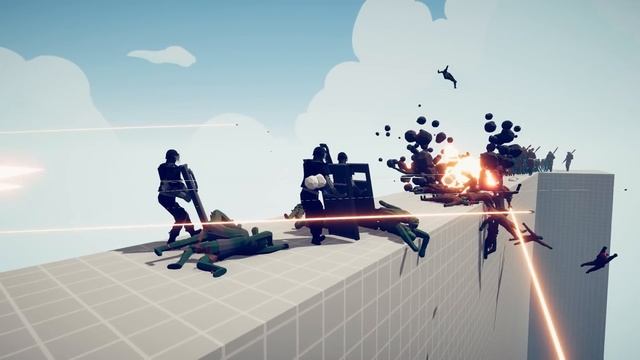 TABS S.W.A.T. Riot Shield Wall VS 200 ZOMBIE ARMY! - Totally Accurate Battle Simulator смотреть онлайн
