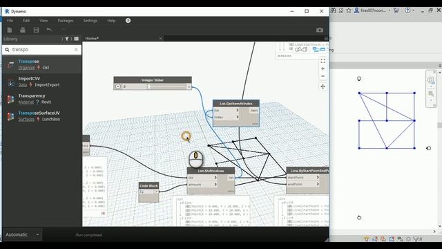 Custom Dynamo Node Changes Grid of Points into Vertical and Horizontal Lines смотреть онлайн