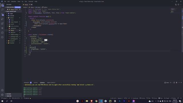 Make Nice Looking Button in REACT NATIVE смотреть онлайн