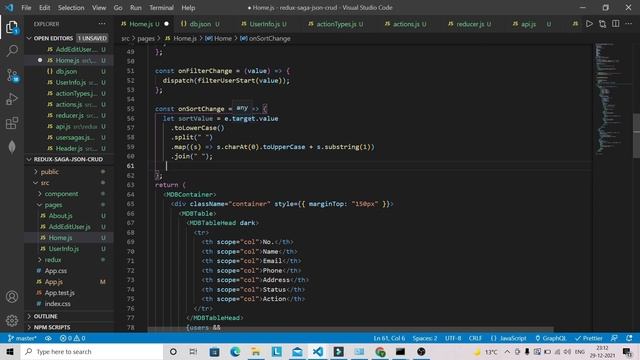 Implement Search, Sort, Filter and Pagination in React Redux -Saga | React JSON Server смотреть онлайн