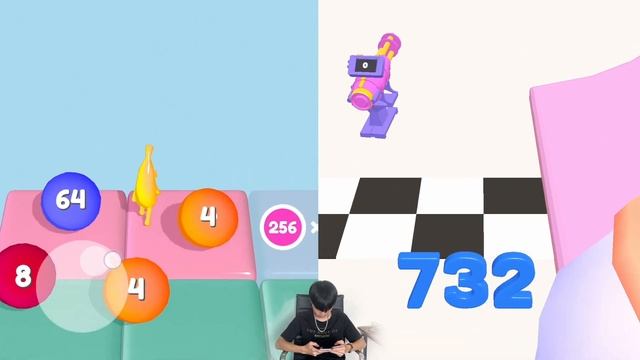 Satisfying Mobile Games: Jelly Man 2048 vs MathPlus 3D - Number Game Max Level Gameplay смотреть онлайн
