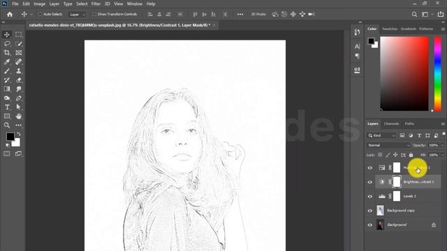 Photoshop Sketch Effect || Pencil Sketching in Photoshop смотреть онлайн