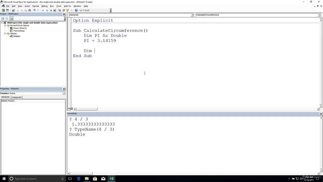 Excel VBA Programming - Variables and Data Types | 8 - The Single and Double Data Types смотреть онлайн