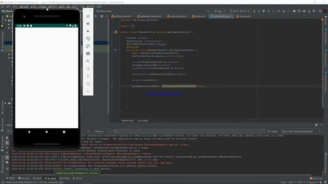 How to implement Navigation drawer in Android studio. смотреть онлайн