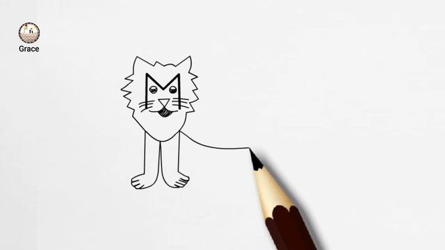 Drawing Lion - From M - Dessiner un lion смотреть онлайн