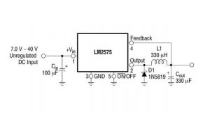 Стабилизатор напряжения LM2575T в источнике ...