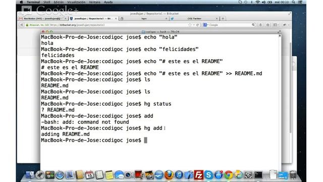 Mercurial/Bitbucket (Videotutorial 6) - Utilizando Mercurial con repositorios en Bitbucket смотреть онлайн
