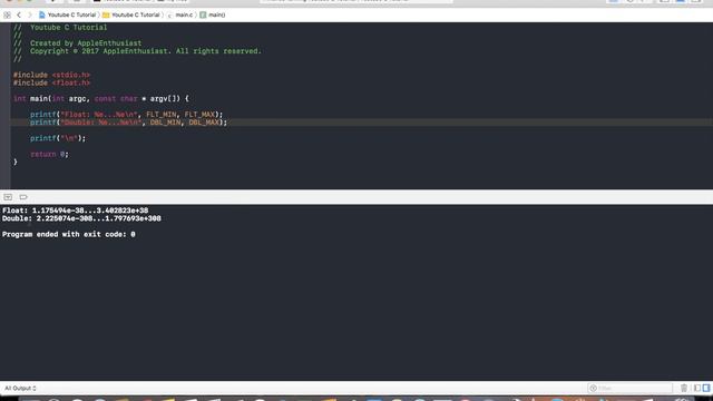 C Programmieren mit Xcode - Wertebereichsgrenzen von Float und Double смотреть онлайн