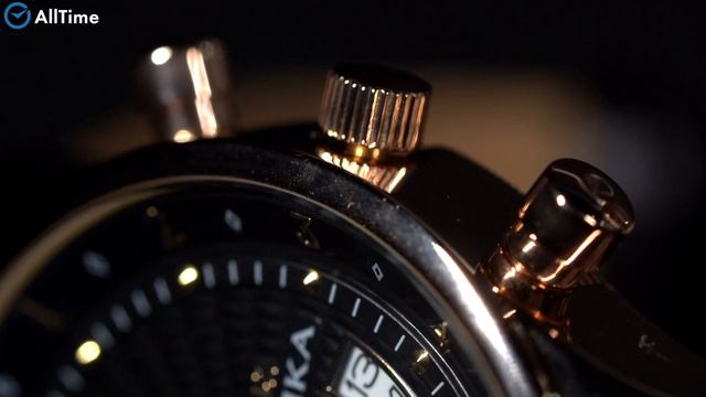 Обзор часов Ника 1246.0.1.52A с хронографом. Российские золотые наручные часы. Alltime смотреть онлайн