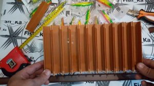 Как сделать коробку для воблеров,блёсен- колебалок и вертушек.