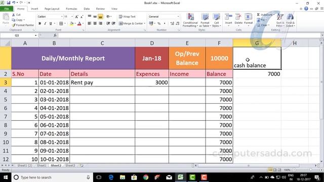 How to Create Daily Expenses/Incomes Report in Ms-Excel || computersadda.com смотреть онлайн