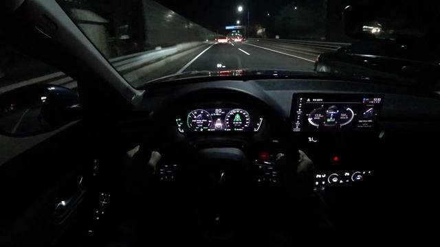 2024 Honda Accord Hybrid POV Night Drive