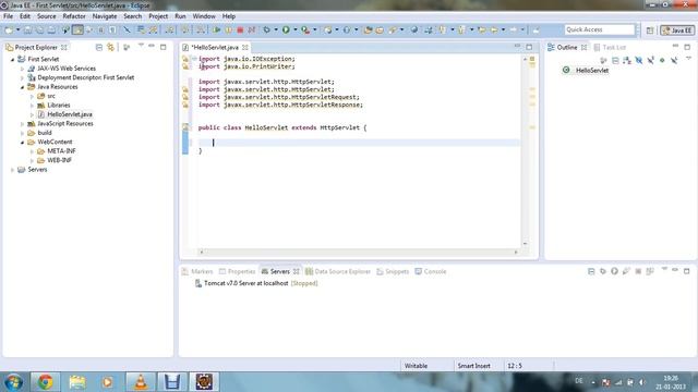 Make your first servlet class file смотреть онлайн