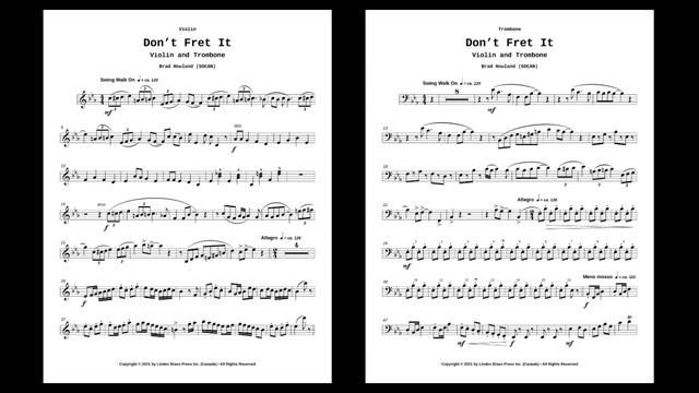 Don't Fret It for Violin and Trombone смотреть онлайн